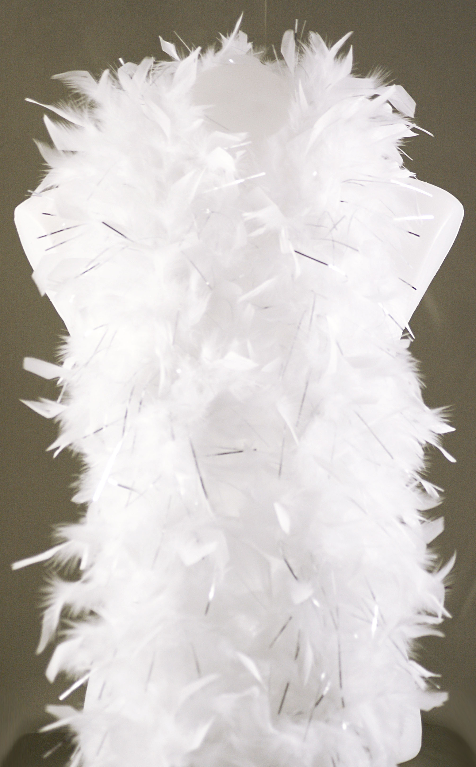 boa dinde brillant blanc argent