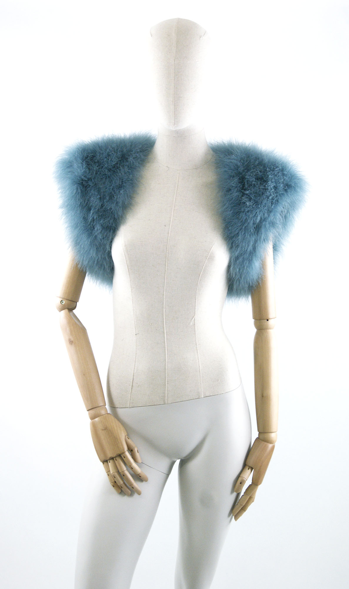 gilet sans manche jolie bleu polaire