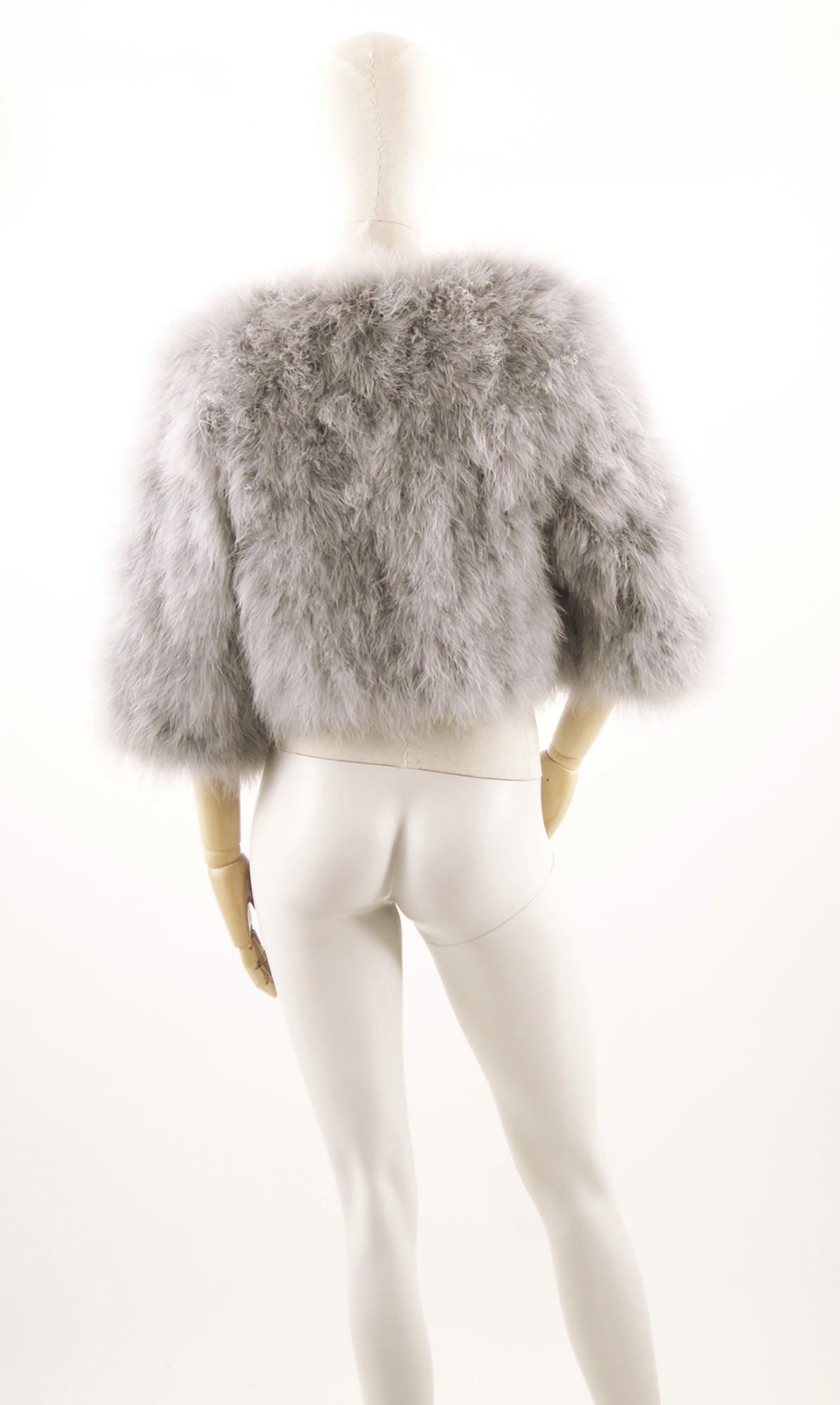 veste plume de dinde gris de qualite