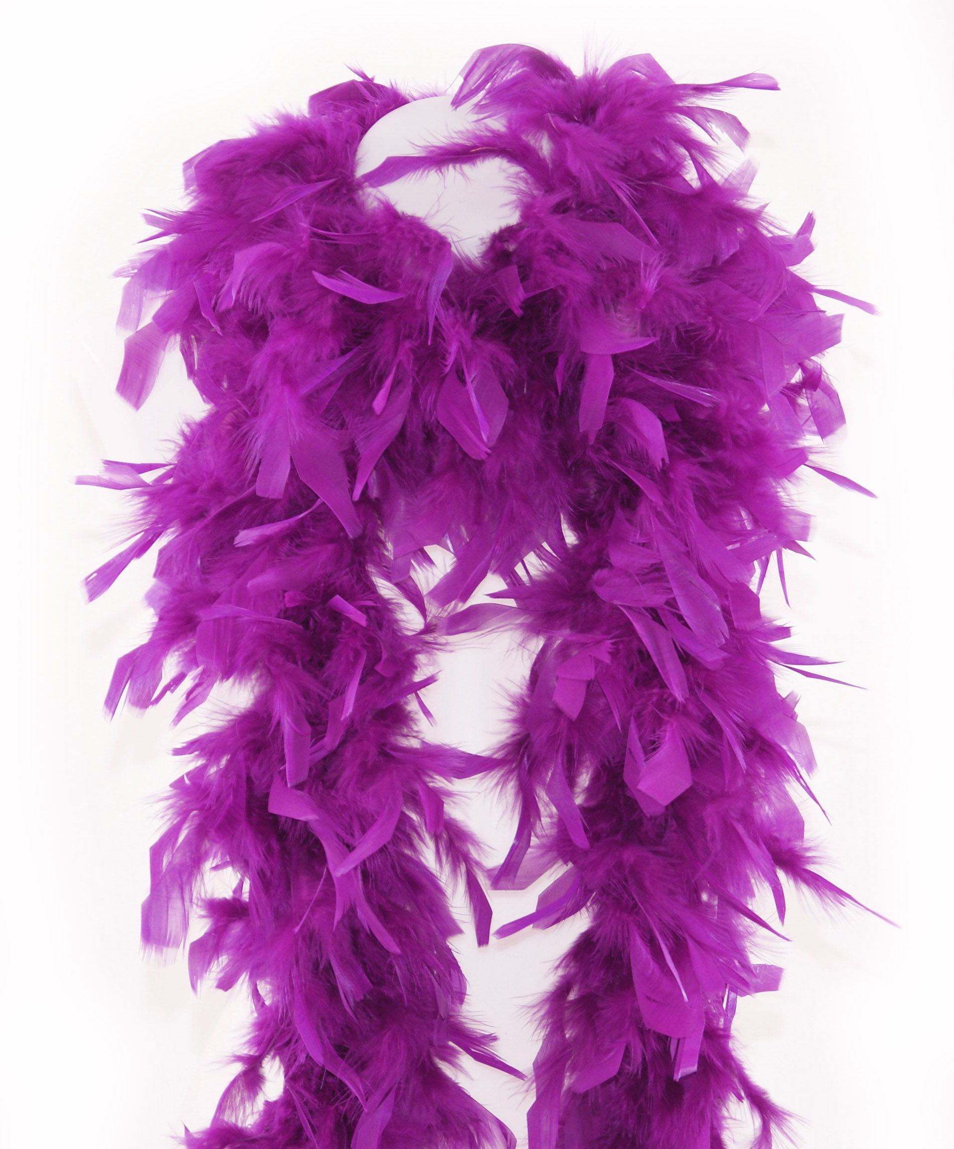 boa plume dinde rose fushia