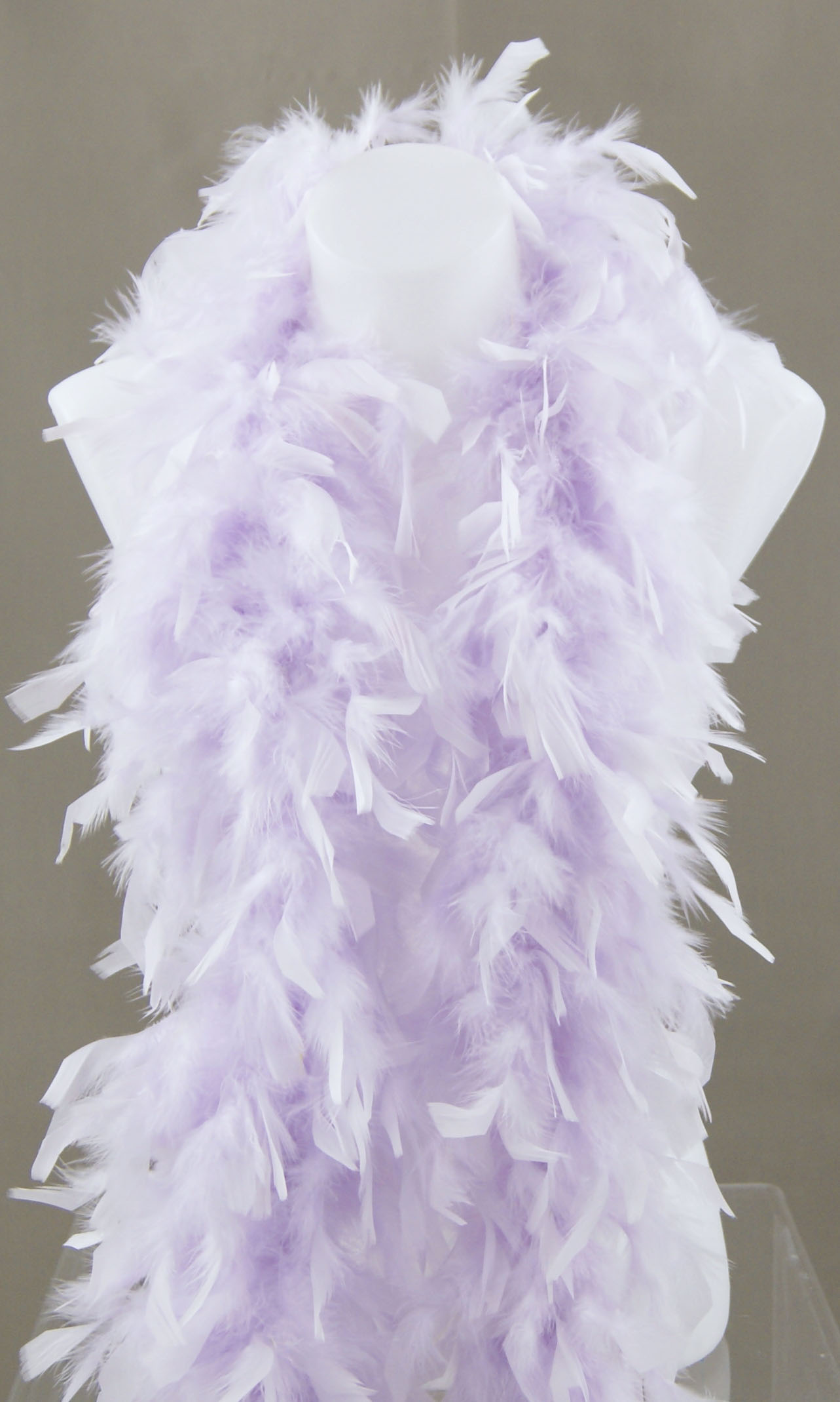 Boa plume dinde chandelle - 2 m -teintes violet parme-Plume Marcy