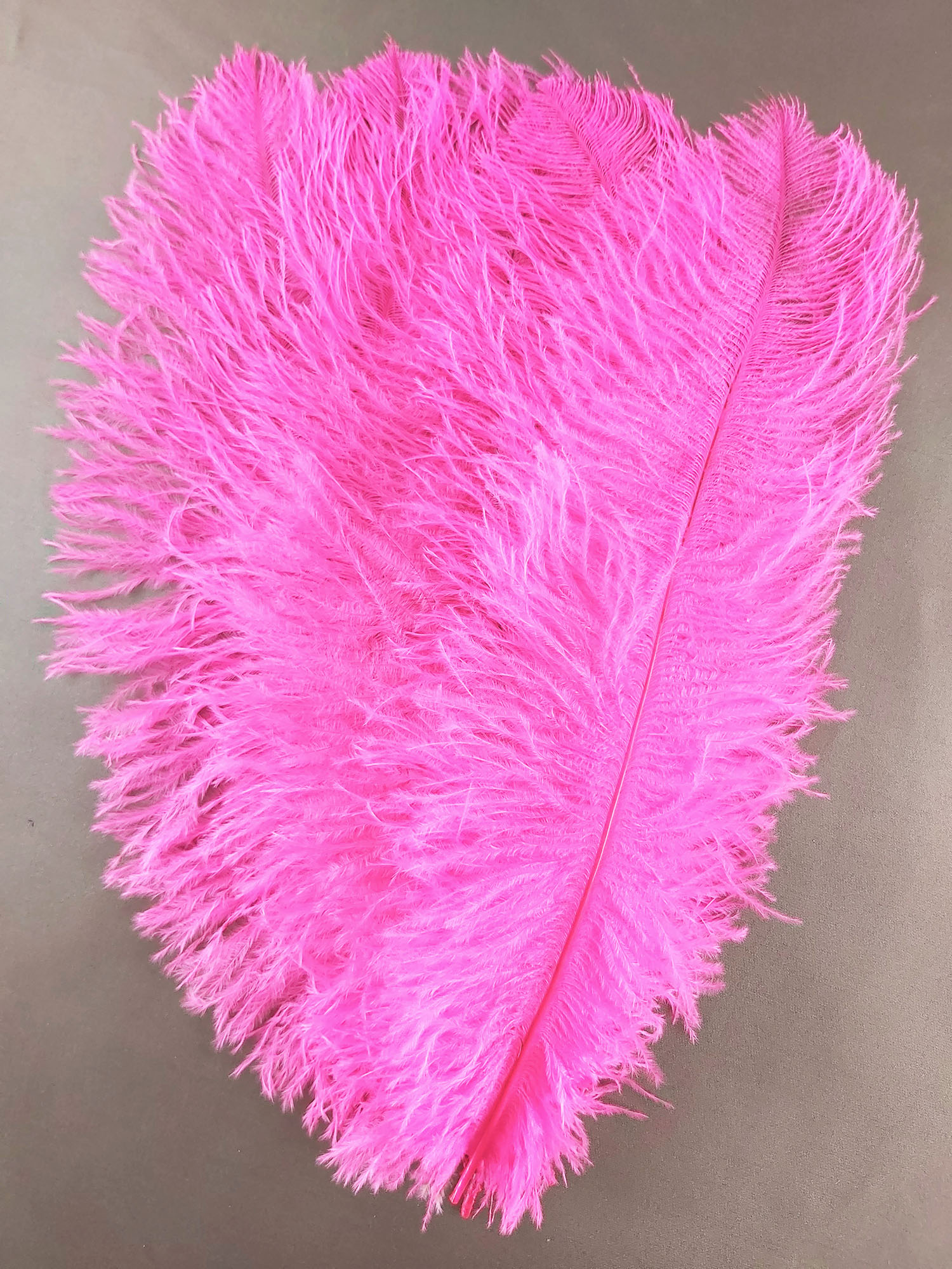 plume autruche souple rose fluo de qualite