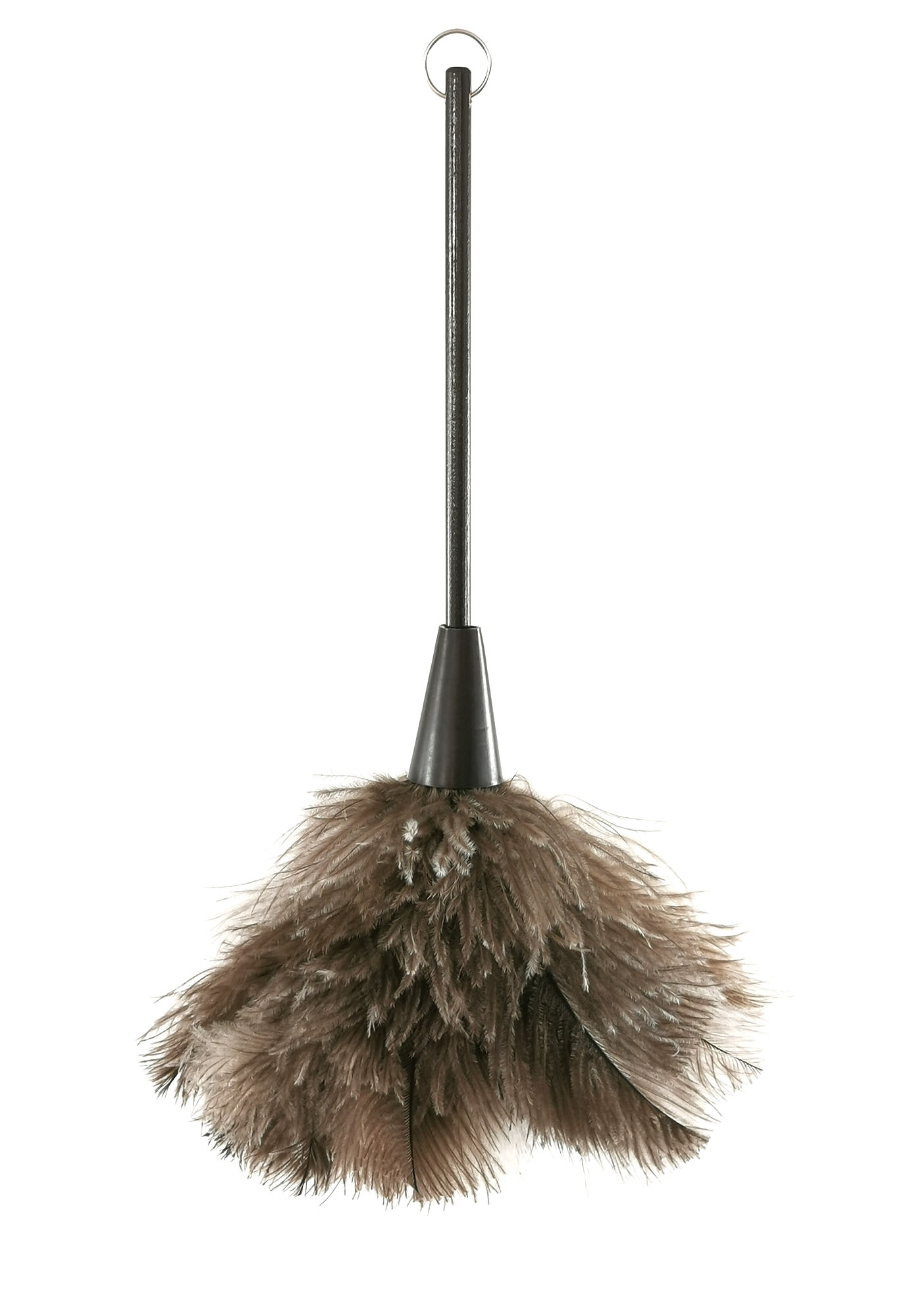 plumeau plume marabout dinde naturel manche bois noir
