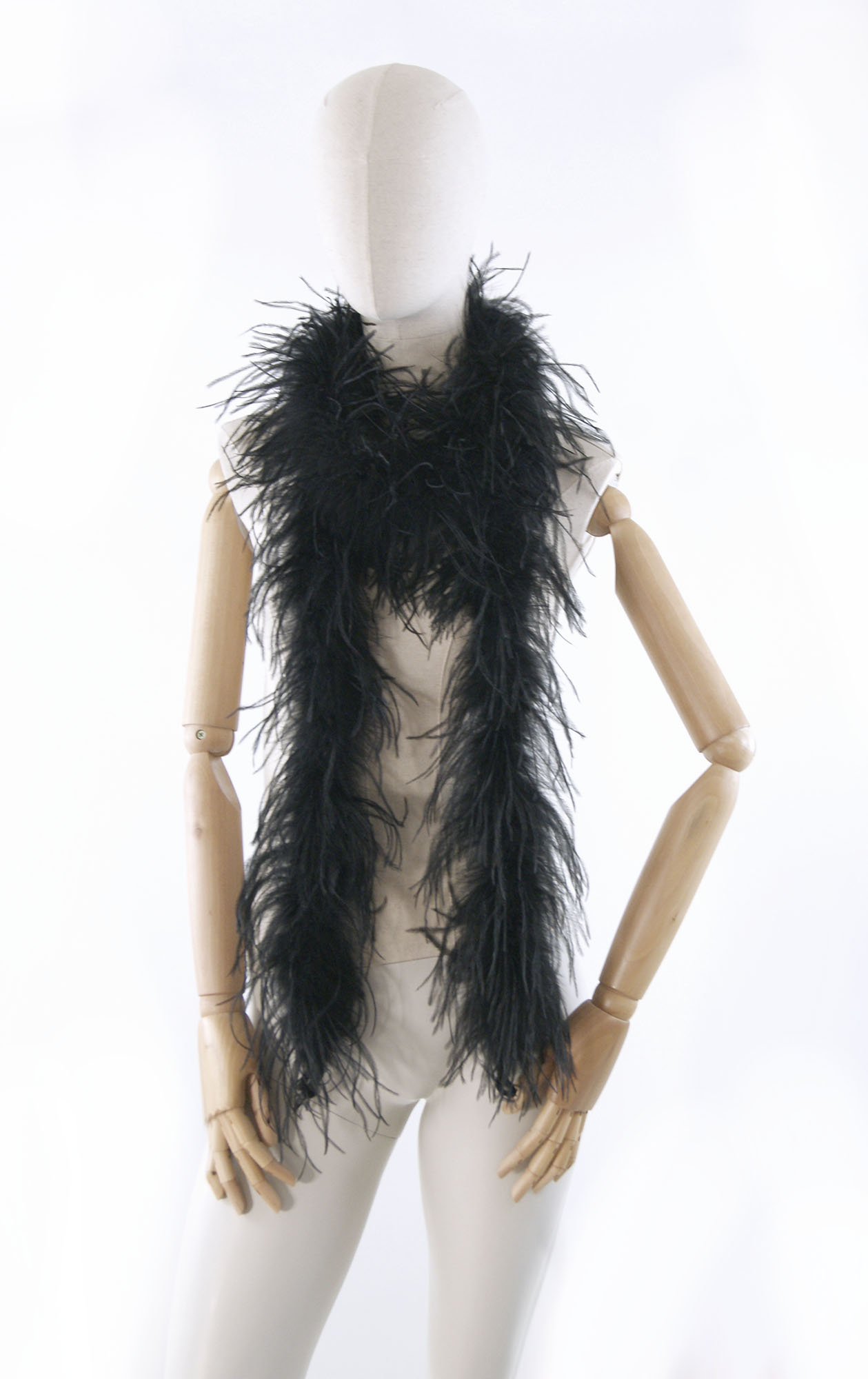 boa autruche volume jolie noir