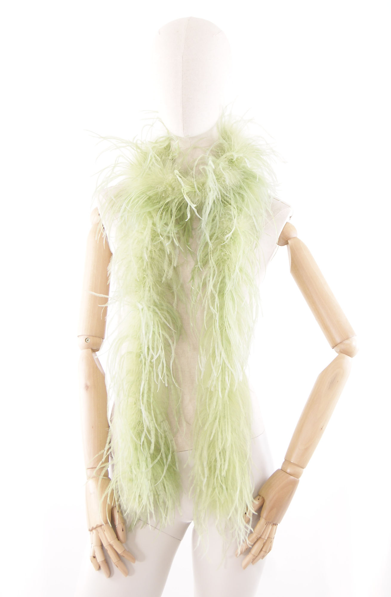 boa autruche volume vert celadon