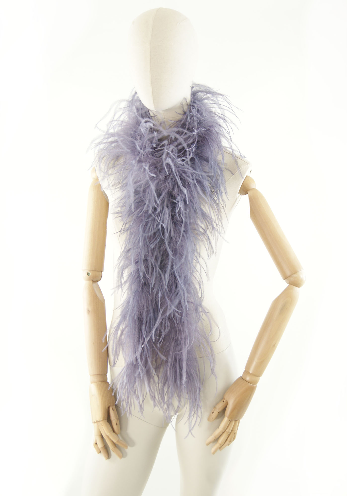 boa autruche volume jolie mauve
