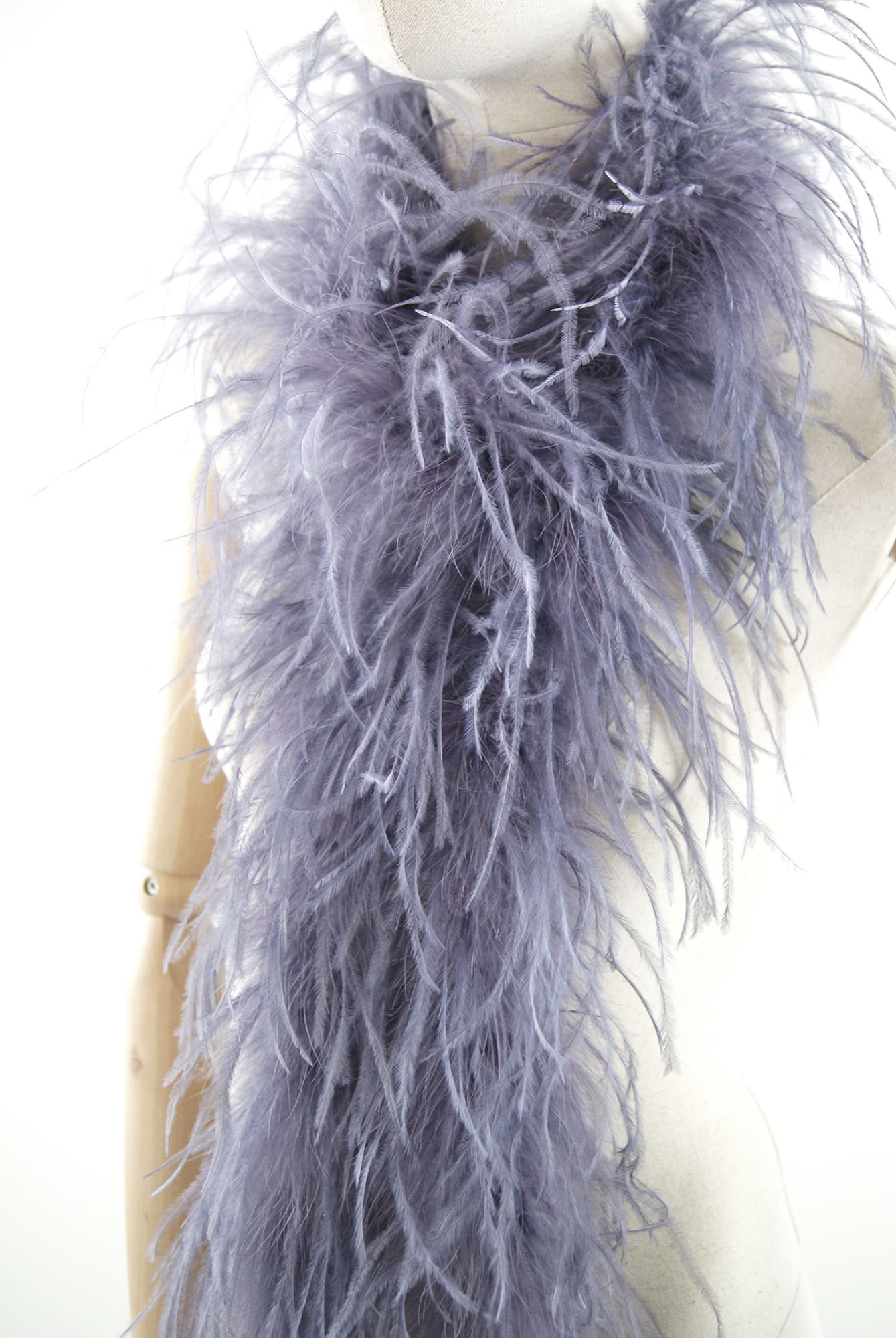 boa autruche volume violet mauve