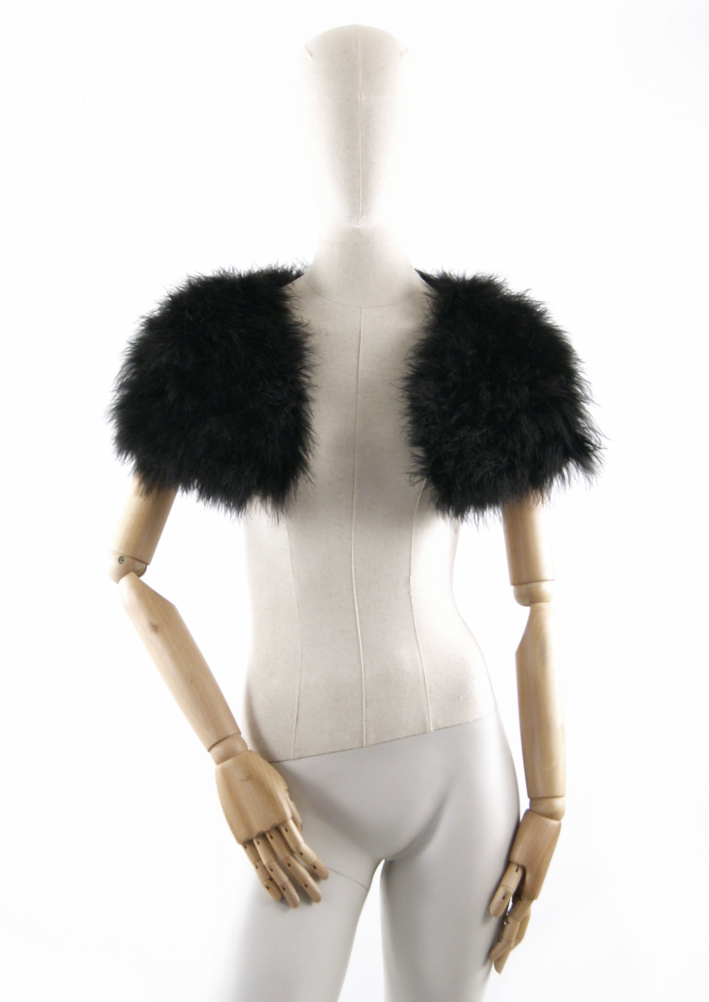 mini gilet plume noir de qualite