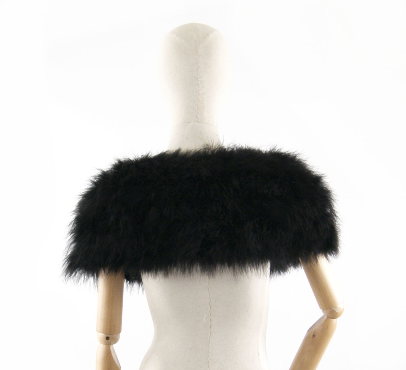 mini gilet plume noir