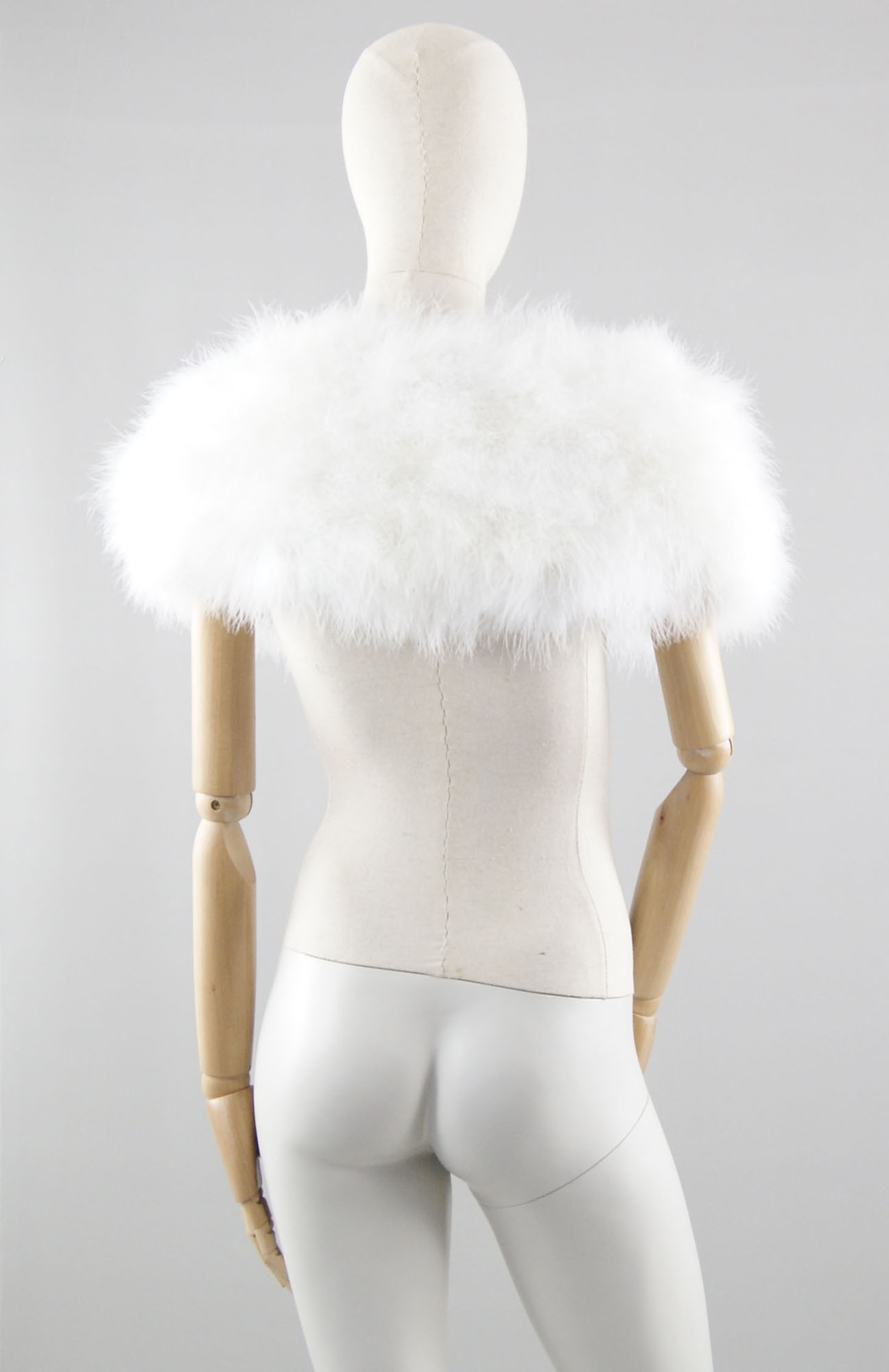 mini gilet plume ivoire de qualite