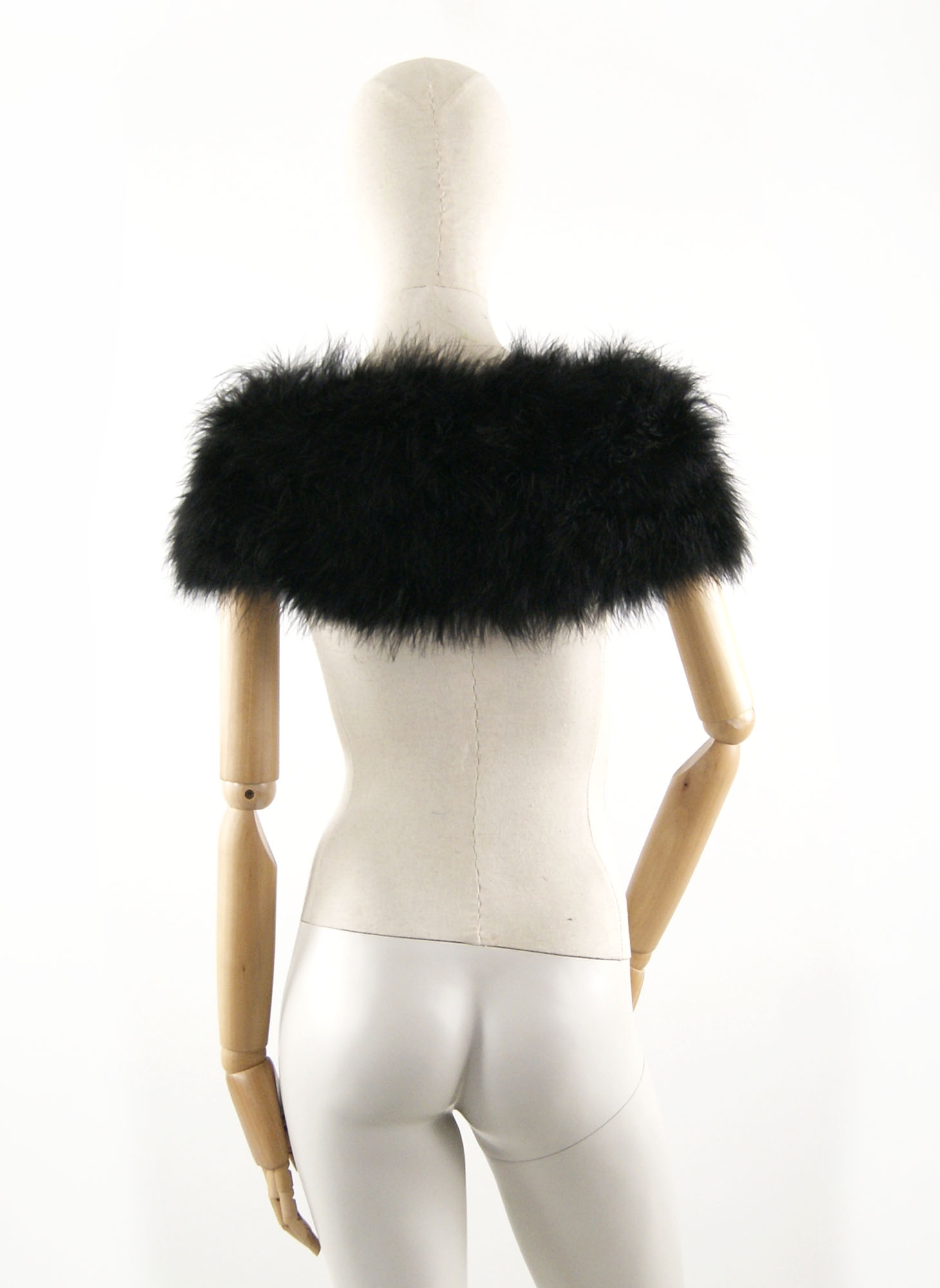 col plume noir de qualite