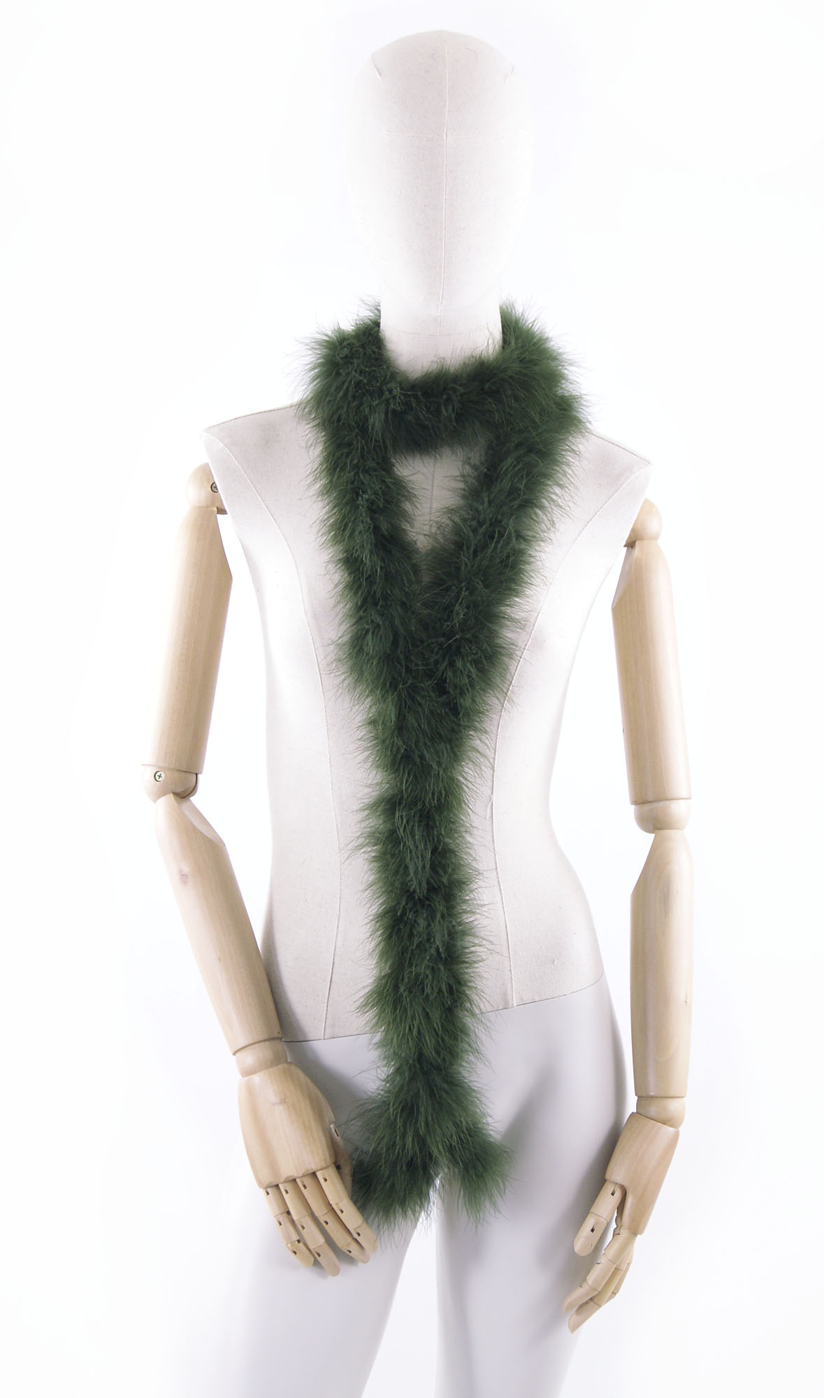 bande plume duvet vert fonce