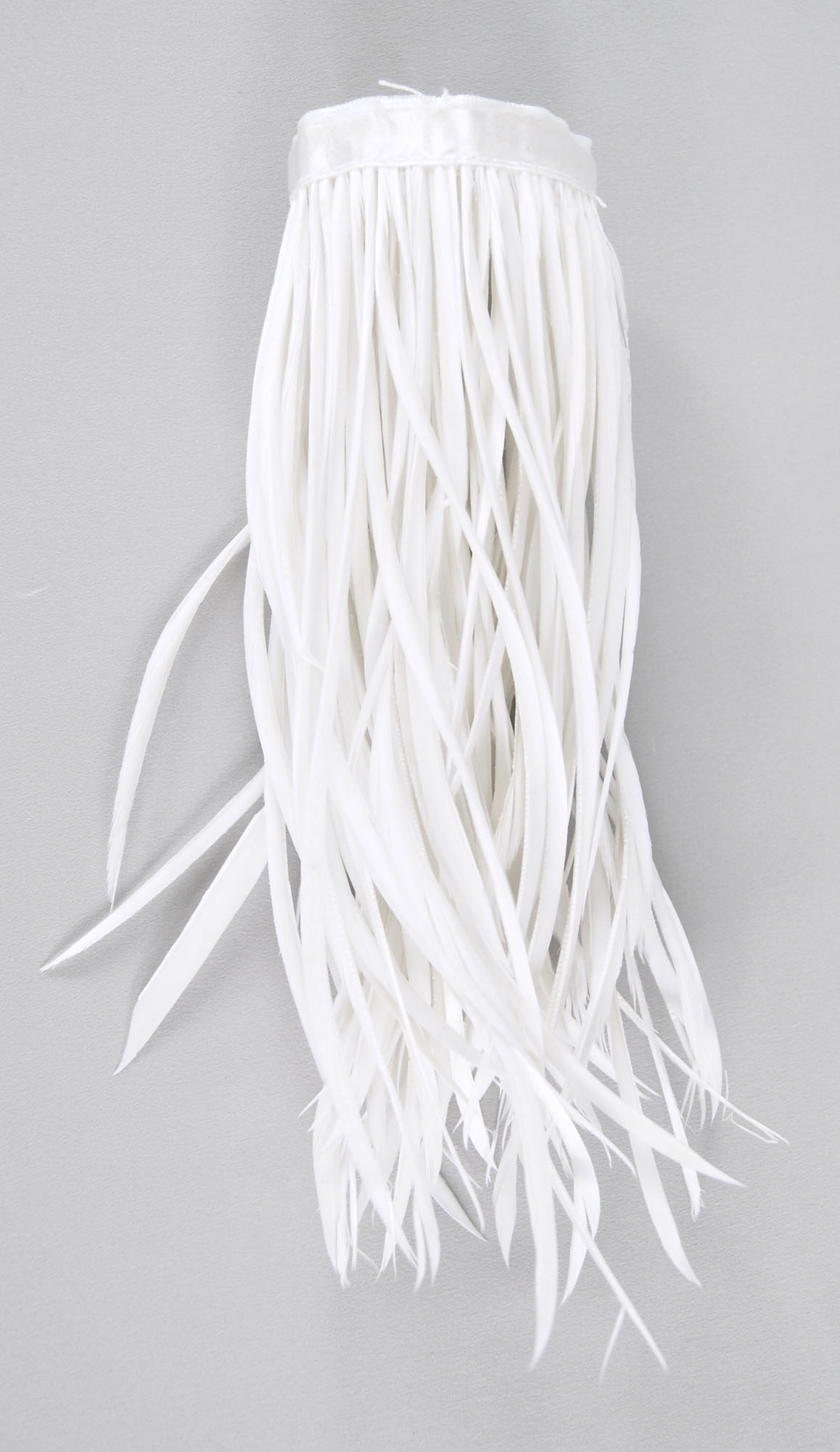 frange plume biot doie blanc
