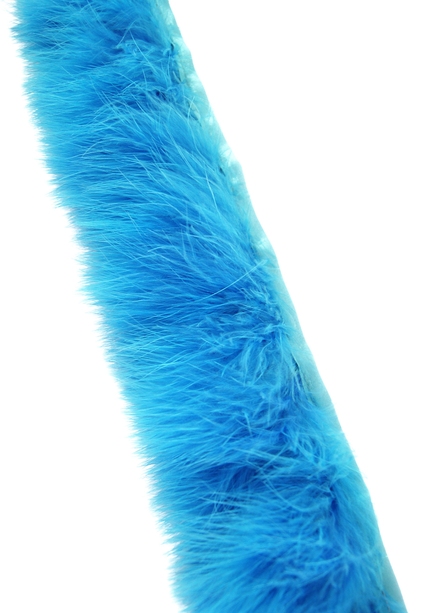 galon plume de dinde marabout bleu turquoise