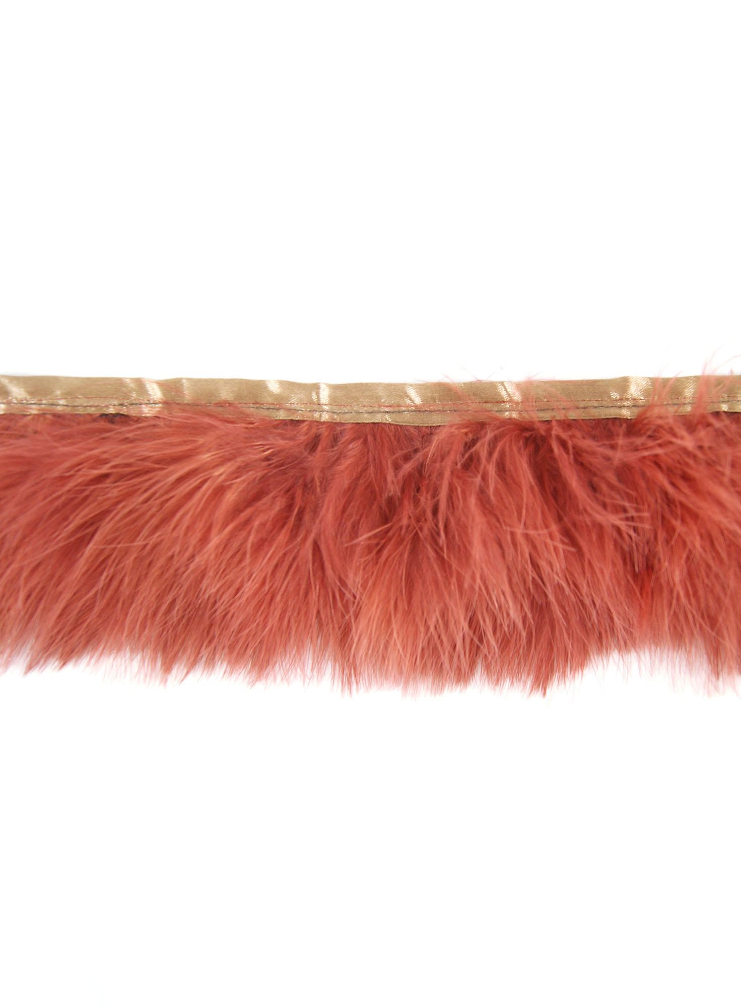 galon plume de dinde marabout terracotta