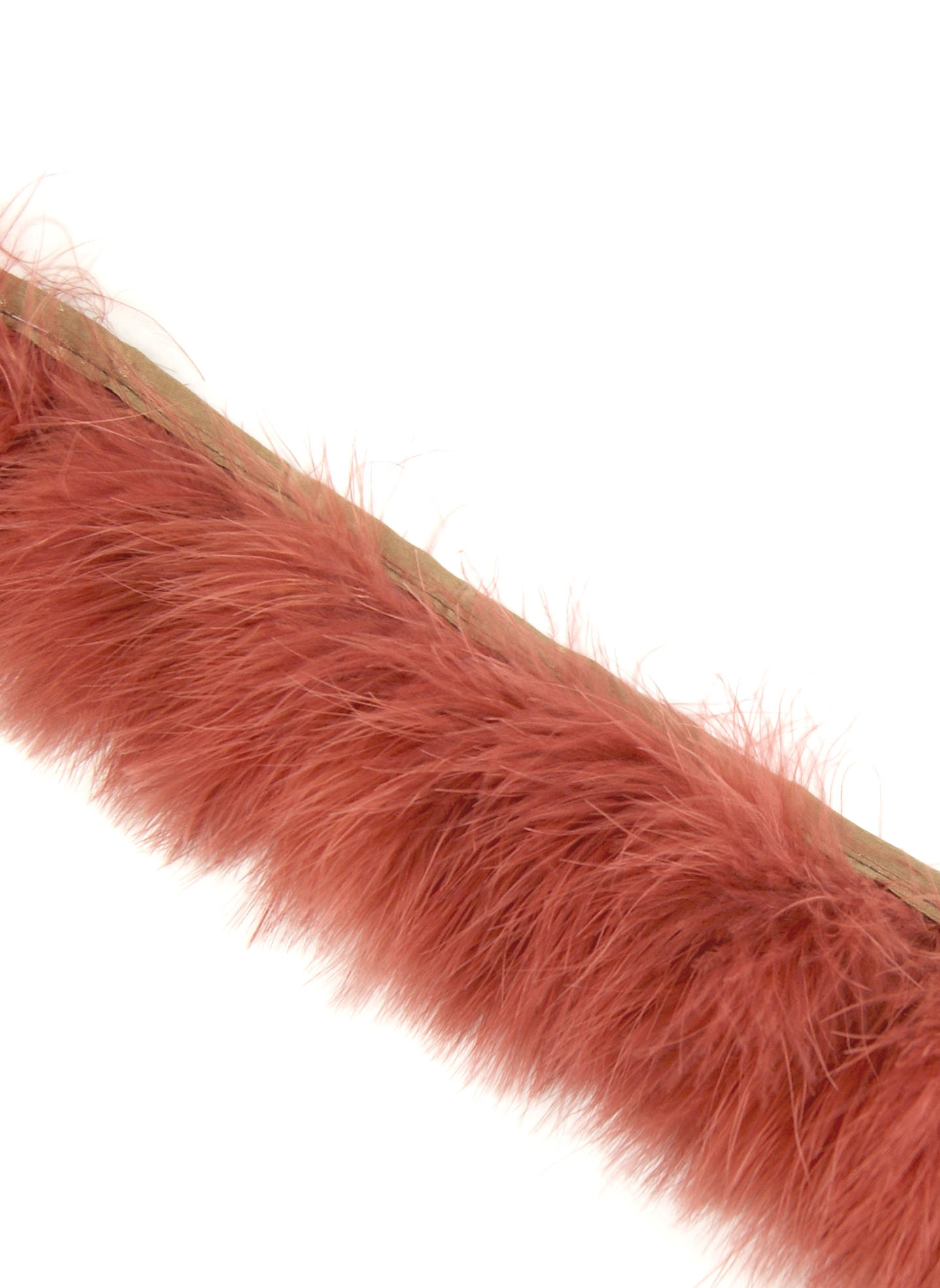 frange plume de dinde marabout de qualite terracotta