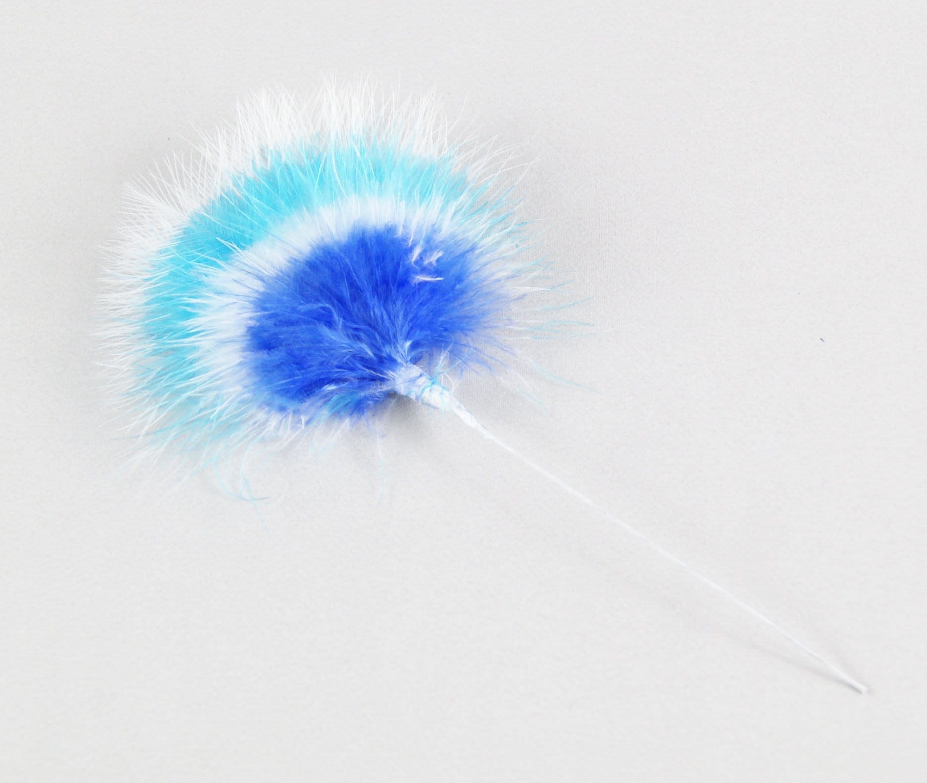 piquet plume bouquet bleu blanc