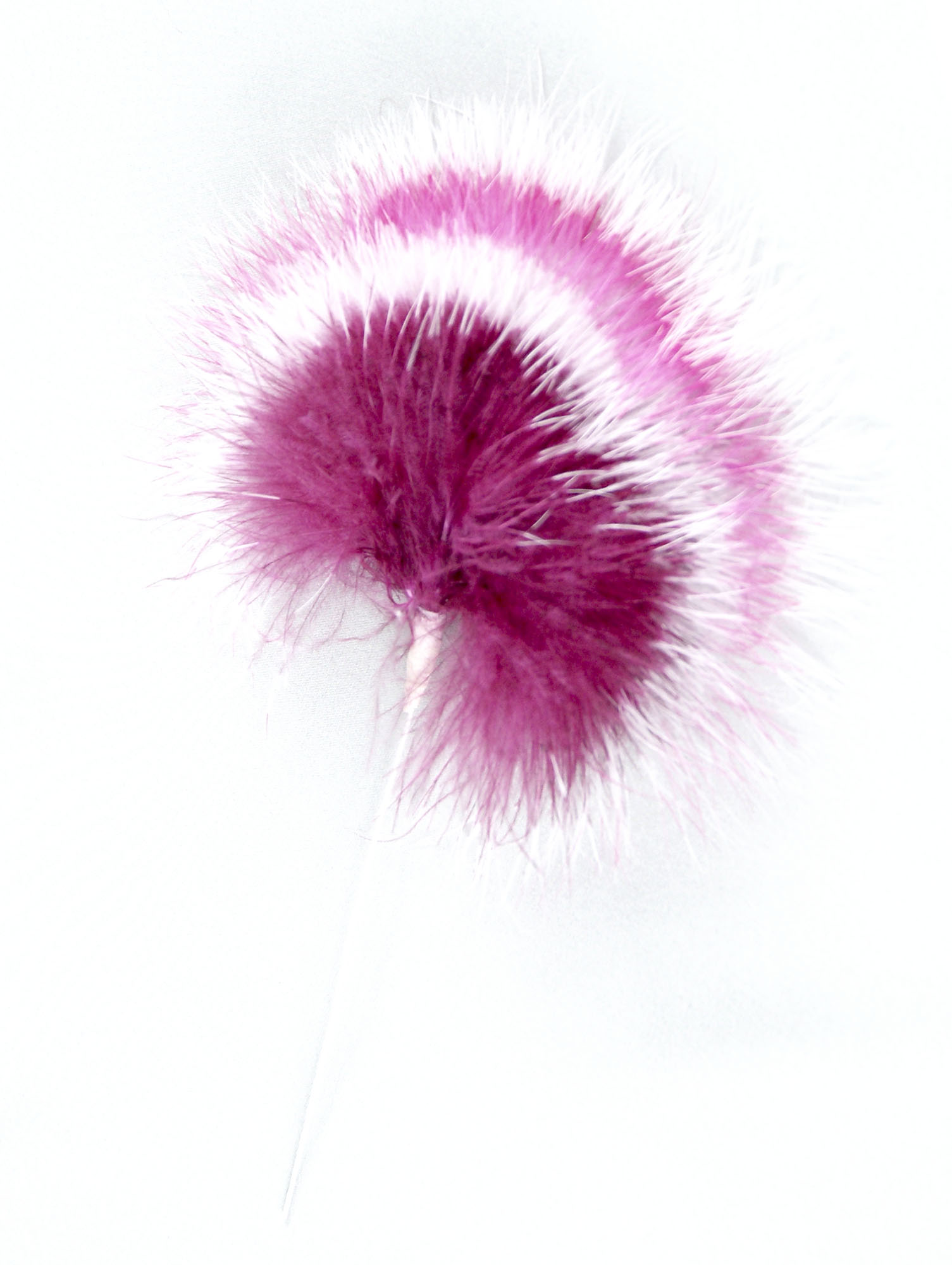 piquet plume marabout rose blanc
