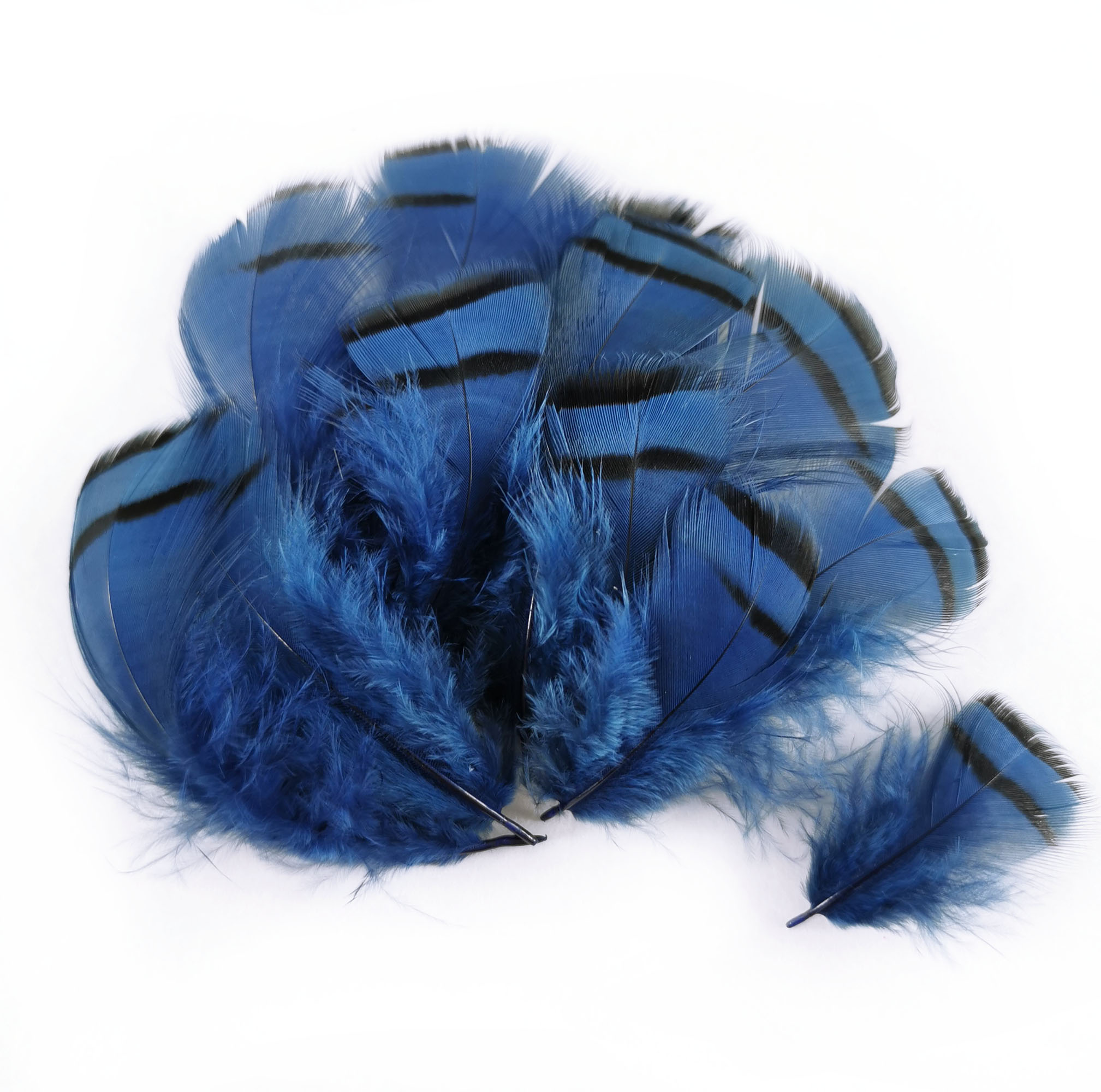 plume de perdrix bleu denim