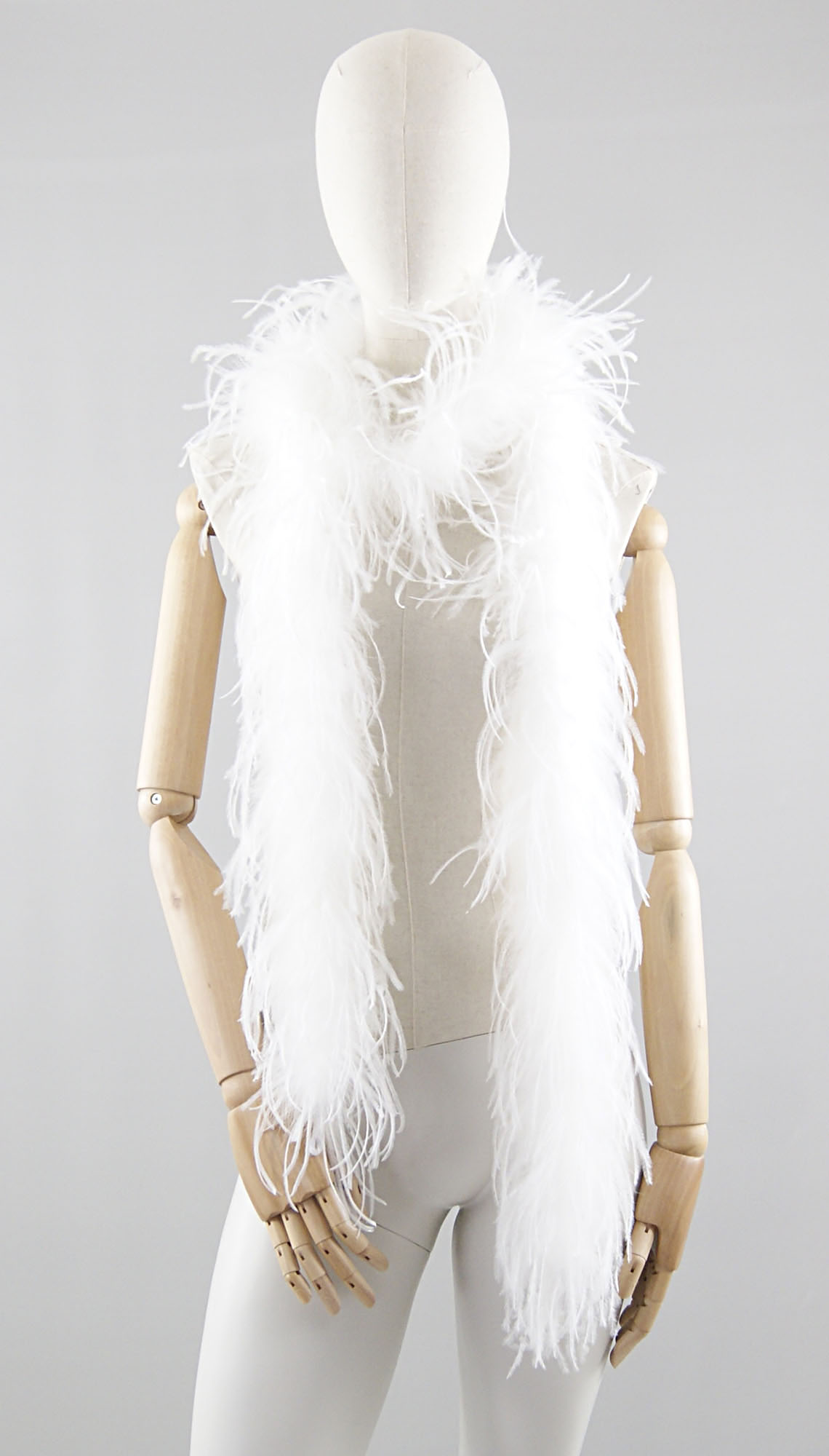 boa duveteux plume autruche blanc
