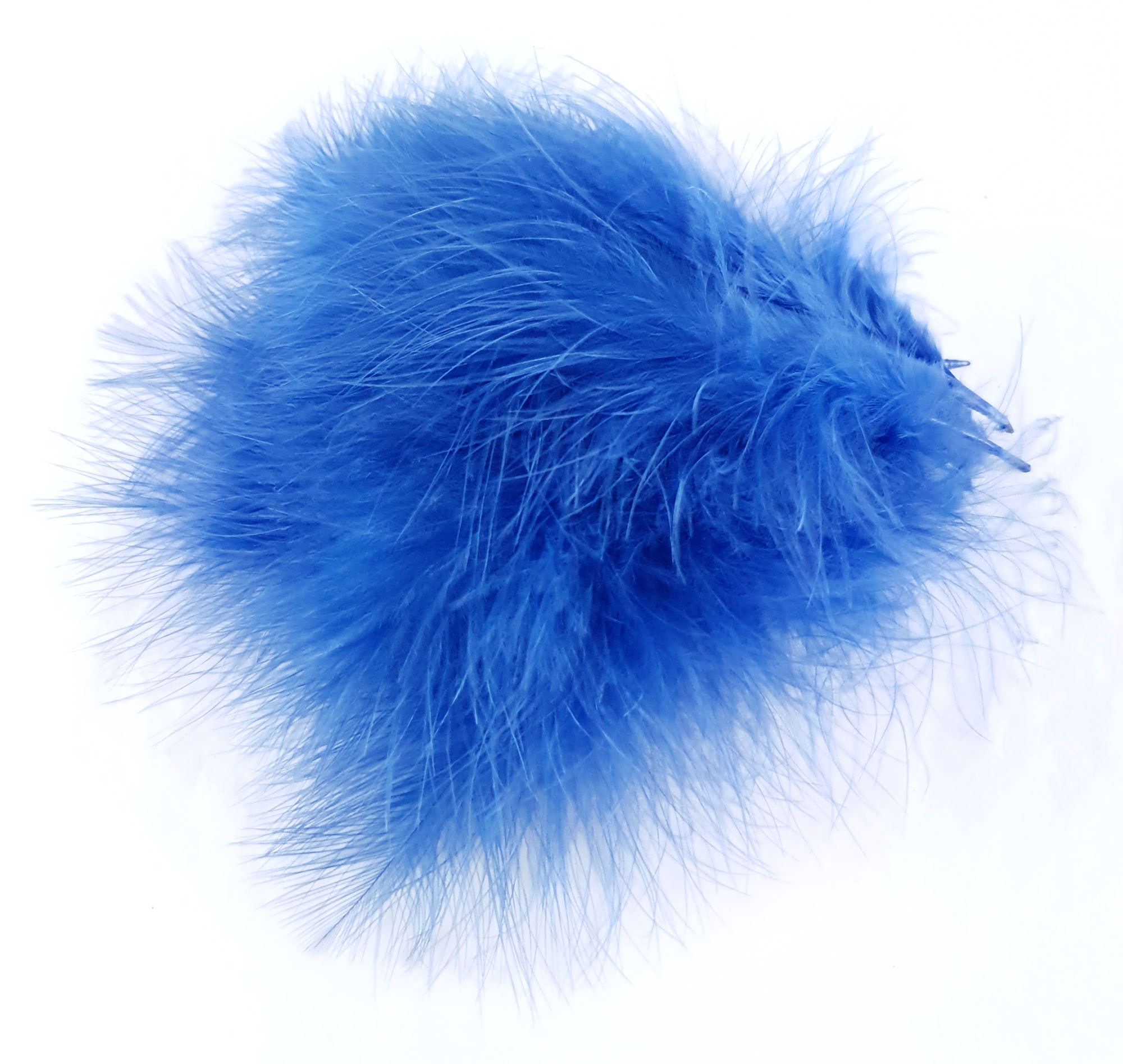 plume dinde marabout bleu denim