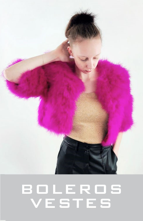 boléro, veste en plume