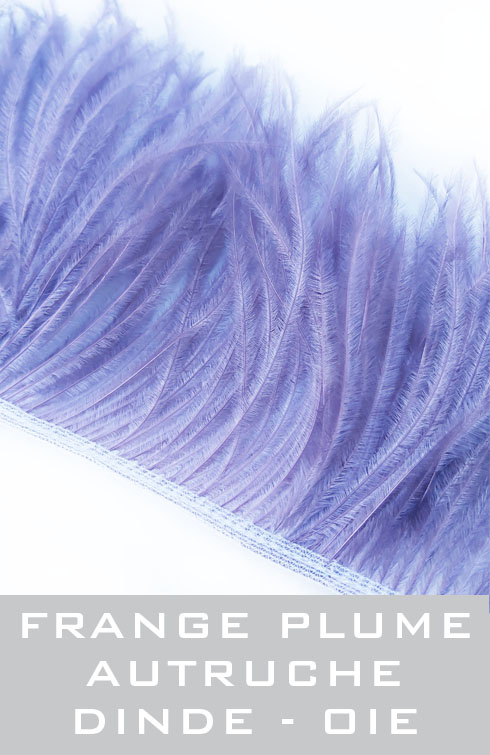 frange plume d'autruche