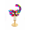 masque plume oie asymetrique multicolore