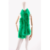 grande echarpe plume jungle vert