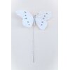 papillon en plume blanc pour décoration