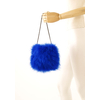 sac plume dinde bleu royal petit