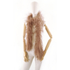 boa autruche volume marron clair sepia