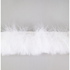 frange plume de dinde marabout blanc