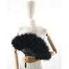 eventail plume dinde marabout jolie noir