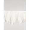 galon plume de cou de coq ecru