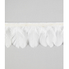 galon plume ronde de poule ecru