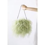 sac plume autruche vert celadon