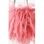 sac plume autruche rose indien