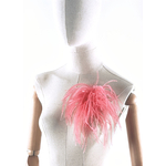 ponpon plume autruche rose indien