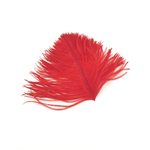 plume autruche mini rouge