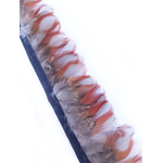 galon plume faisan rouge gris naturel