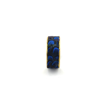 bracelet manchette plume faisan bleu