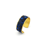 bracelet plume bleu