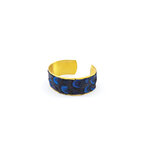 bracelet plume faisan bleu