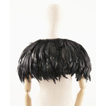 etole plume coq courte noir