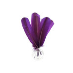 plume palette de dinde rigide violet iris