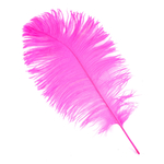 plume petite autruche rose fluo legere