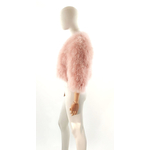 veste plume rose poudre de qualite