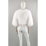 bolero plume ivoire femme mariée