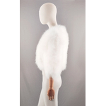 veste plume femme écru mariage